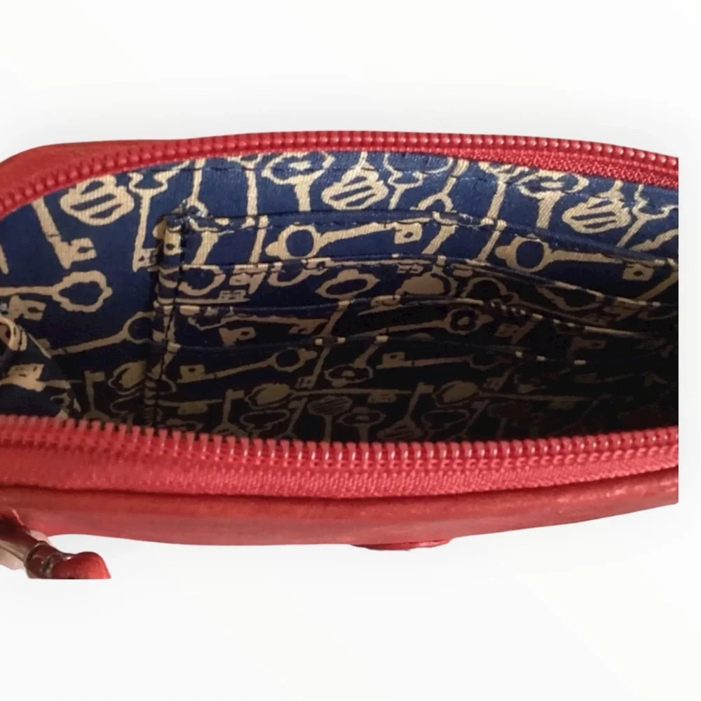 Fossil Red Embellished Wristlet NWT